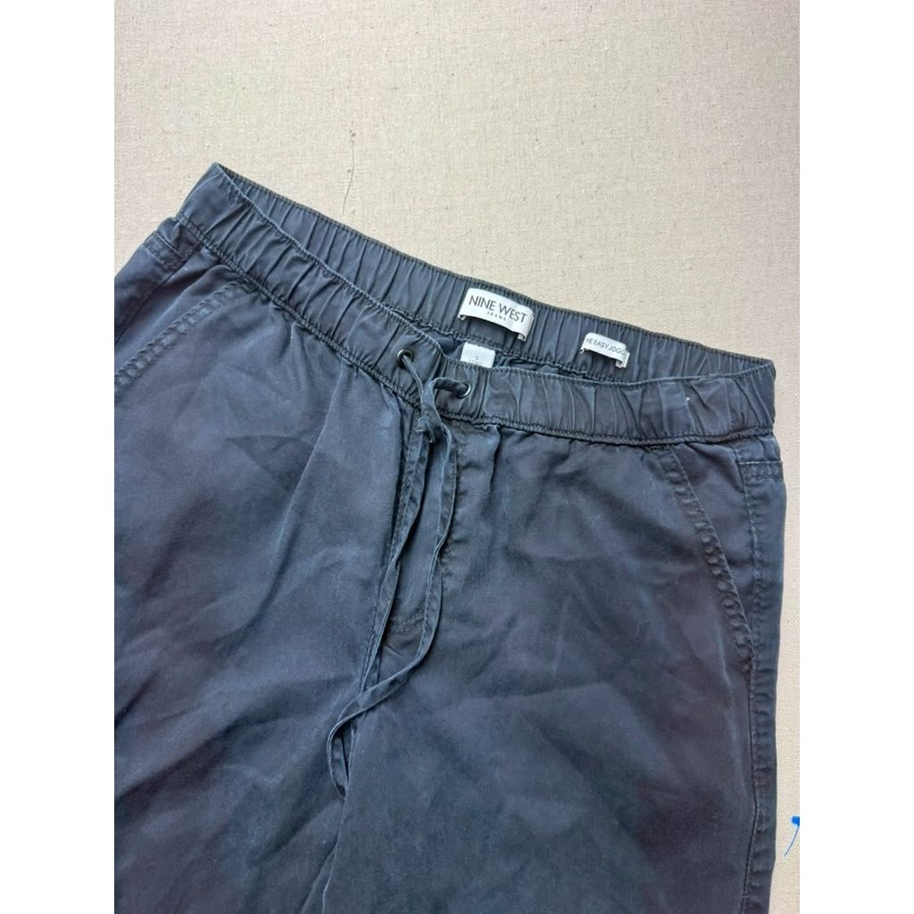 Nine West Jeans Womens Small Long Blue Easy Jogger Pull On Pants [A204]